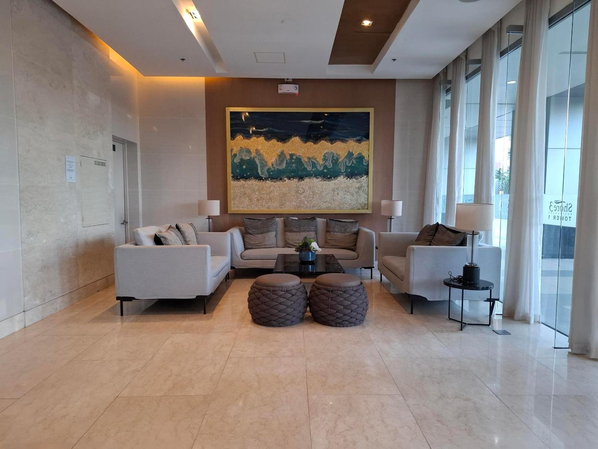 Shore 1 & 3 Residences Moa 1Br With Balcony By Darpm Manila Exterior foto